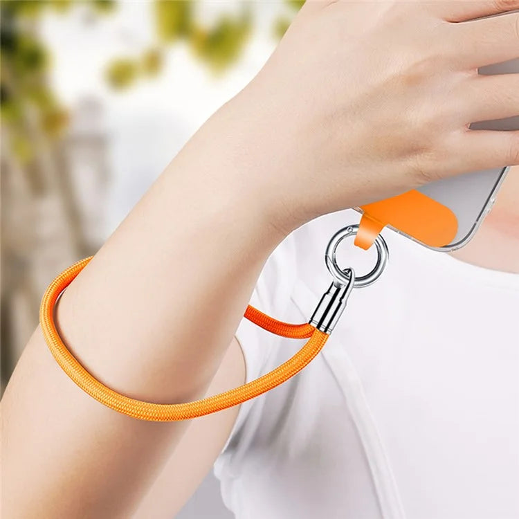 6mm Bullet-Shaped Phone Lanyard with Tether Tab, Detachable Buckle Cell Phone Wrist Strap