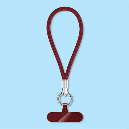 6mm Bullet-Shaped Phone Lanyard with Tether Tab, Detachable Buckle Cell Phone Wrist Strap
