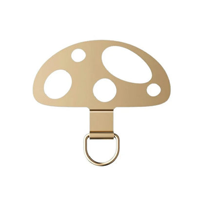 5-Pack Metal Phone Tether Tab Mushroom-Shaped Phone Lanyard Patch Phone Strap Replacement Part