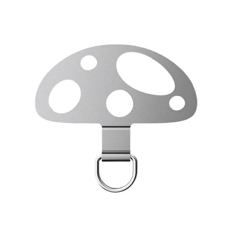 5-Pack Metal Phone Tether Tab Mushroom-Shaped Phone Lanyard Patch Phone Strap Replacement Part