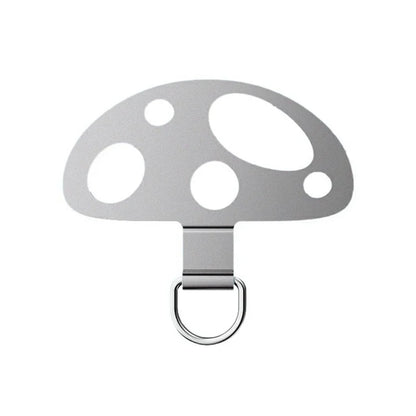 5-Pack Metal Phone Tether Tab Mushroom-Shaped Phone Lanyard Patch Phone Strap Replacement Part