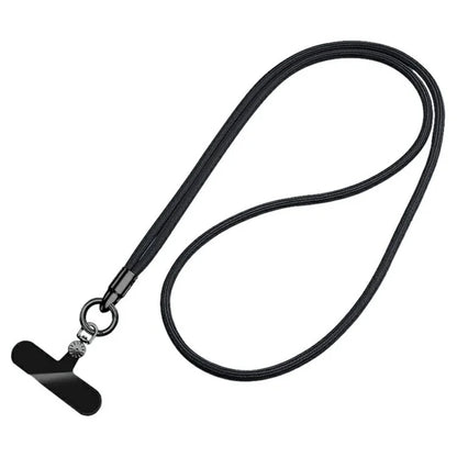7mm Crossbody Phone Lanyard with Tether Tab, Ring Hook Rotating Watch Dial Design Phone Straps
