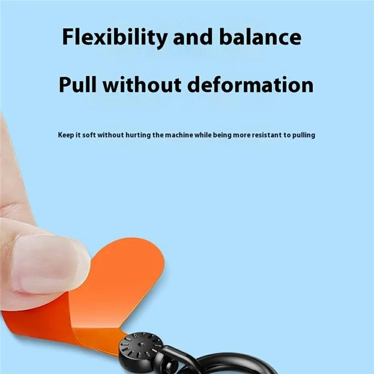 7mm Crossbody Phone Lanyard with Tether Tab, Ring Hook Rotating Watch Dial Design Phone Straps