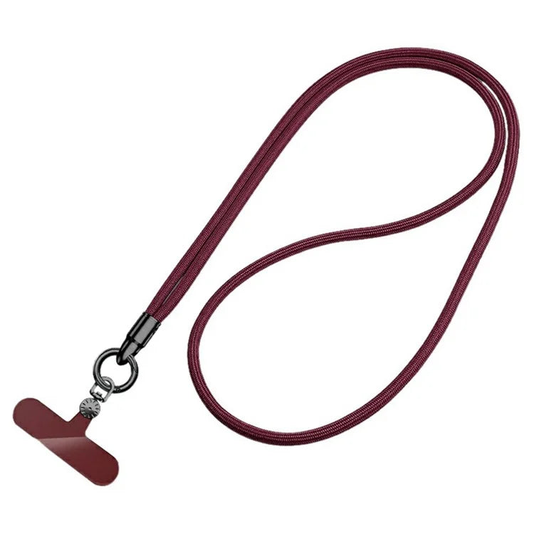 7mm Crossbody Phone Lanyard with Tether Tab, Ring Hook Rotating Watch Dial Design Phone Straps