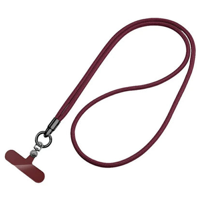 7mm Crossbody Phone Lanyard with Tether Tab, Ring Hook Rotating Watch Dial Design Phone Straps