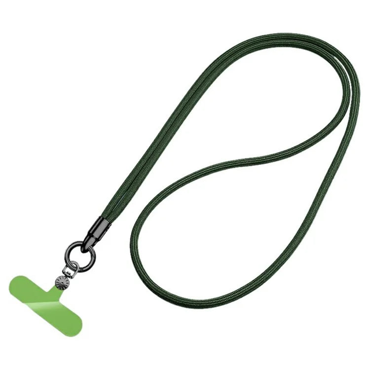 7mm Crossbody Phone Lanyard with Tether Tab, Ring Hook Rotating Watch Dial Design Phone Straps