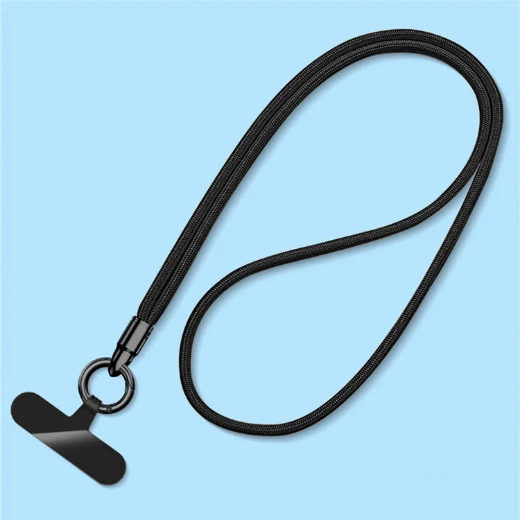 6mm Bullet-Shaped Phone Lanyard with Tether Tab, Detachable Ring Neck Straps for Phone Case