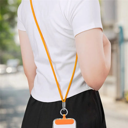 6mm Bullet-Shaped Phone Lanyard with Tether Tab, Detachable Ring Neck Straps for Phone Case