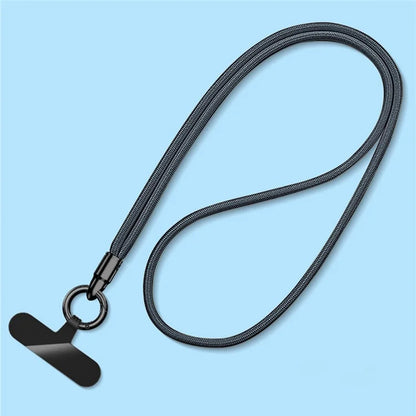 6mm Bullet-Shaped Phone Lanyard with Tether Tab, Detachable Ring Neck Straps for Phone Case