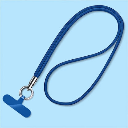 6mm Bullet-Shaped Phone Lanyard with Tether Tab, Detachable Ring Neck Straps for Phone Case