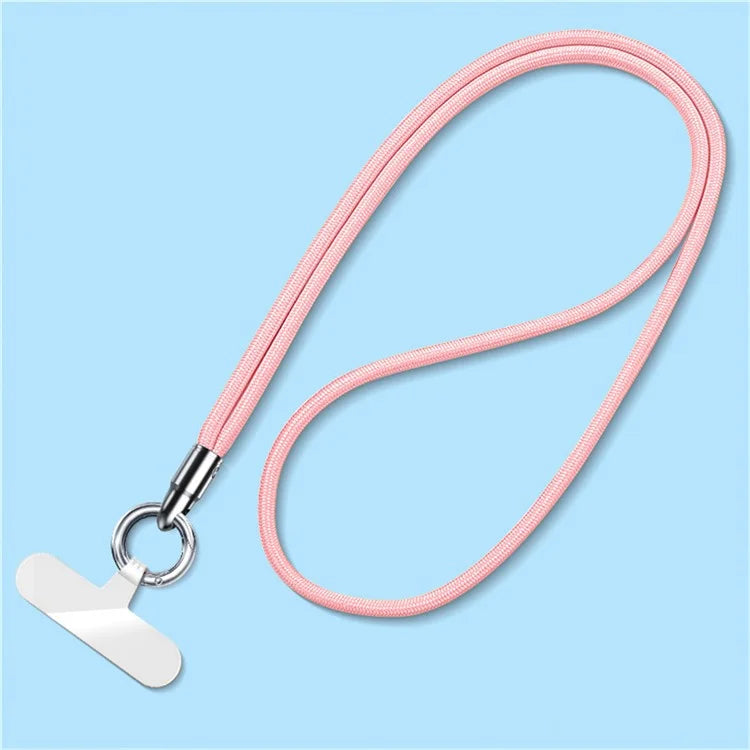 6mm Bullet-Shaped Phone Lanyard with Tether Tab, Detachable Ring Neck Straps for Phone Case