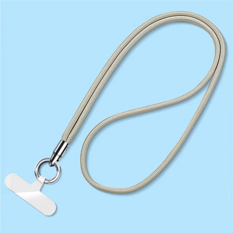 6mm Bullet-Shaped Phone Lanyard with Tether Tab, Detachable Ring Neck Straps for Phone Case