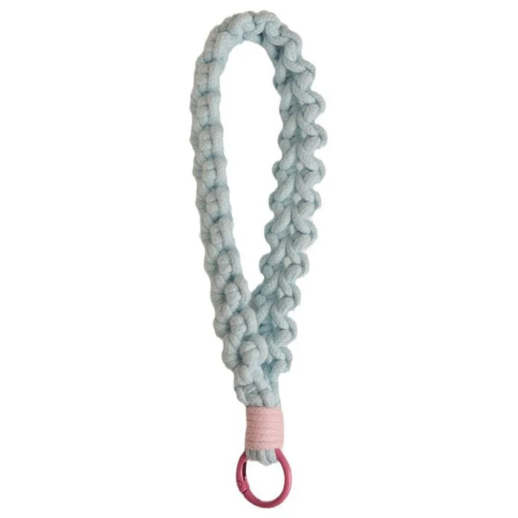 Q-058 Phone Wrist Strap Hand-Woven Wristlet Bracelet Keychain Cell Phone Lanyard