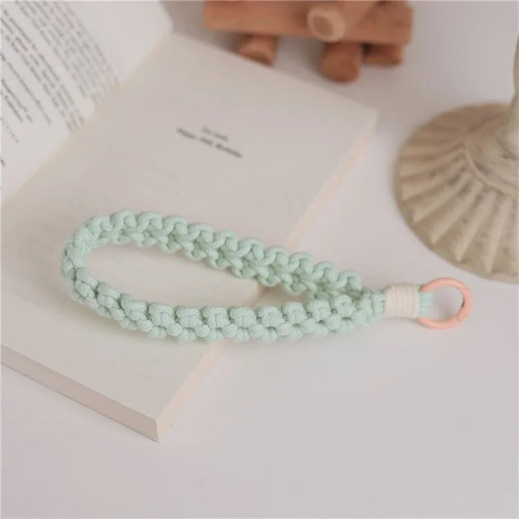 Q-058 Phone Wrist Strap Hand-Woven Wristlet Bracelet Keychain Cell Phone Lanyard