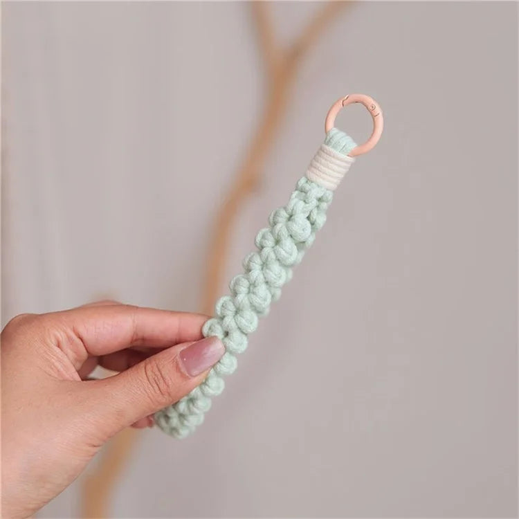Q-058 Phone Wrist Strap Hand-Woven Wristlet Bracelet Keychain Cell Phone Lanyard