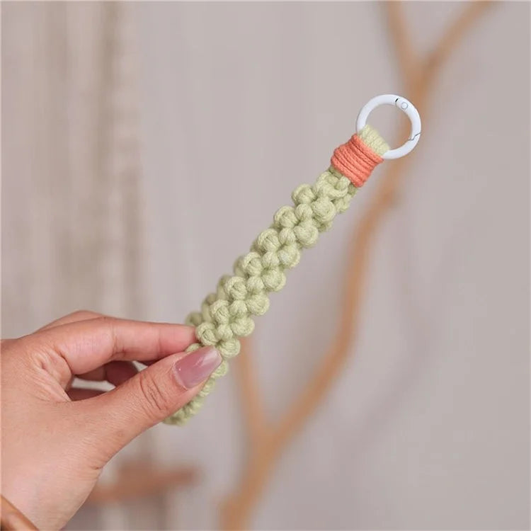 Q-058 Phone Wrist Strap Hand-Woven Wristlet Bracelet Keychain Cell Phone Lanyard