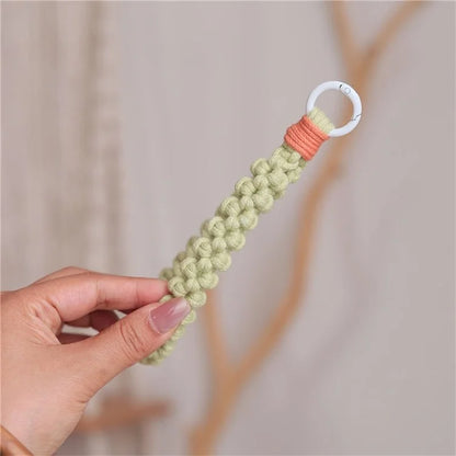 Q-058 Phone Wrist Strap Hand-Woven Wristlet Bracelet Keychain Cell Phone Lanyard