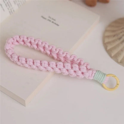 Q-058 Phone Wrist Strap Hand-Woven Wristlet Bracelet Keychain Cell Phone Lanyard