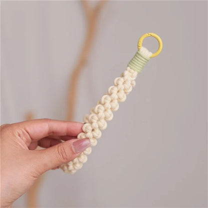 Q-058 Phone Wrist Strap Hand-Woven Wristlet Bracelet Keychain Cell Phone Lanyard
