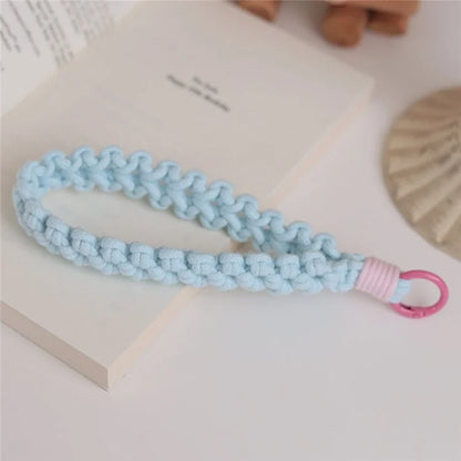 Q-058 Phone Wrist Strap Hand-Woven Wristlet Bracelet Keychain Cell Phone Lanyard
