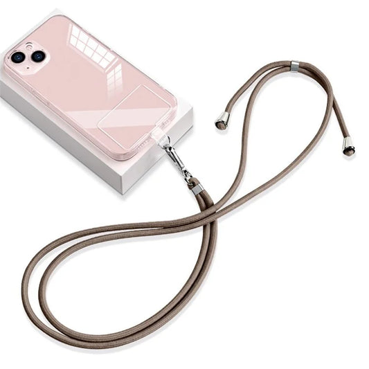 Universal Phone Lanyard 6mm Nylon Adjustable Phone Neck Strap with Pad