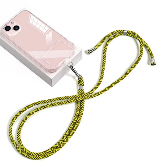 Phone Lanyard Crossbody 6mm Thick Nylon Rope Strap Length Adjustable with Pad