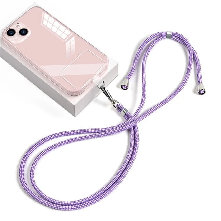 Neck Cell Phone Lanyard 6mm Nylon Adjustable Phone Strap Crossbody with Pad