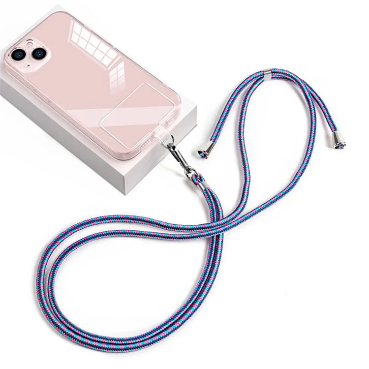 Neck Cell Phone Lanyard 6mm Nylon Adjustable Phone Strap Crossbody with Pad
