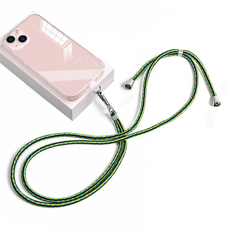 Neck Cell Phone Lanyard 6mm Nylon Adjustable Phone Strap Crossbody with Pad