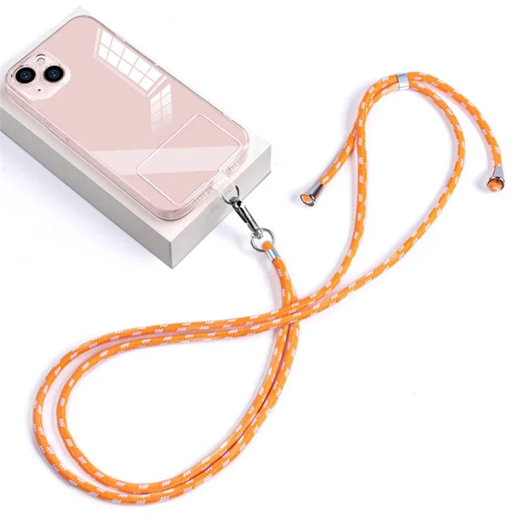 Neck Cell Phone Lanyard 6mm Nylon Adjustable Phone Strap Crossbody with Pad