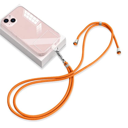 Neck Cell Phone Lanyard 6mm Nylon Adjustable Phone Strap Crossbody with Pad