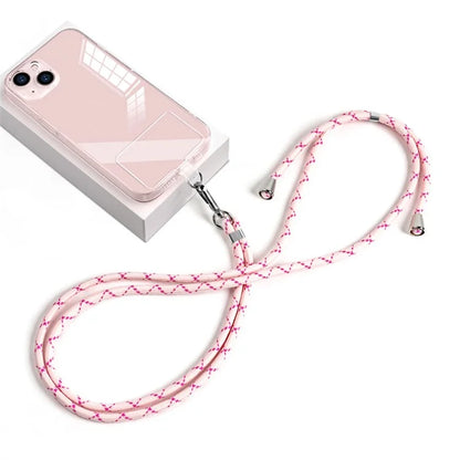 Neck Cell Phone Lanyard 6mm Nylon Adjustable Phone Strap Crossbody with Pad
