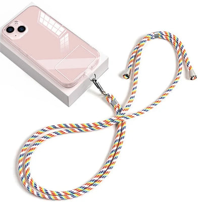 Neck Cell Phone Lanyard 6mm Nylon Adjustable Phone Strap Crossbody with Pad