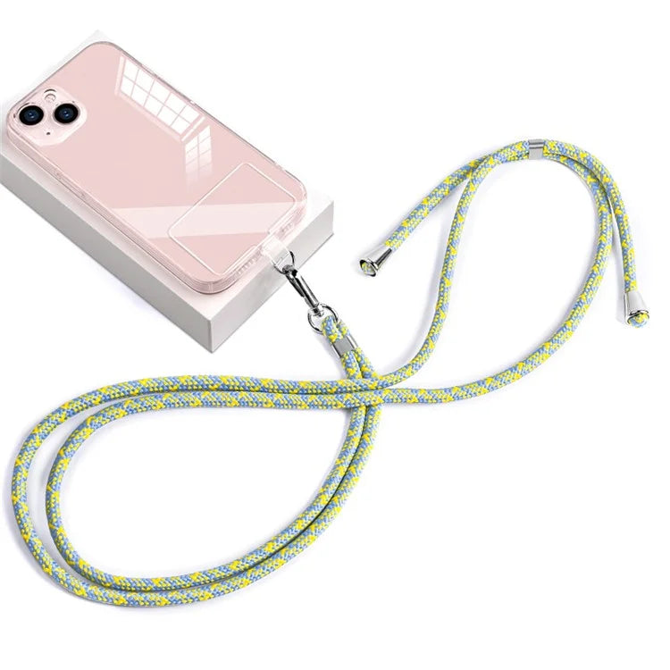 Neck Cell Phone Lanyard 6mm Nylon Adjustable Phone Strap Crossbody with Pad
