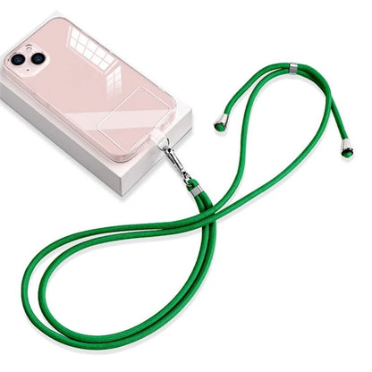 Neck Cell Phone Lanyard 6mm Nylon Adjustable Phone Strap Crossbody with Pad