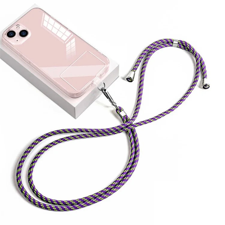 Neck Cell Phone Lanyard 6mm Nylon Adjustable Phone Strap Crossbody with Pad