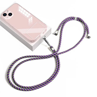 Neck Cell Phone Lanyard 6mm Nylon Adjustable Phone Strap Crossbody with Pad
