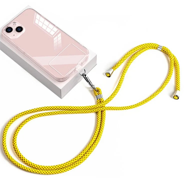 Neck Cell Phone Lanyard 6mm Nylon Adjustable Phone Strap Crossbody with Pad
