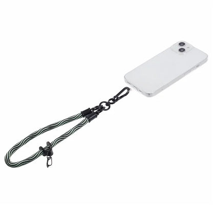 8mm 30cm S-Texture Hand Wrist Strap Short Lanyard Strap with Patch for Mobile Phone Keys Camera