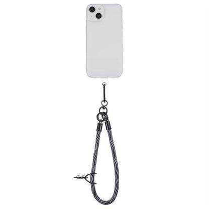 8mm 30cm S-Texture Hand Wrist Strap Short Lanyard Strap with Patch for Mobile Phone Keys Camera