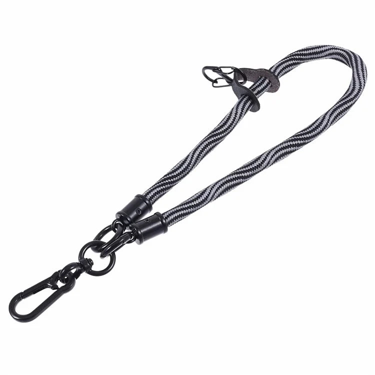 8mm 30cm S-Texture Hand Wrist Strap Short Lanyard Strap with Patch for Mobile Phone Keys Camera
