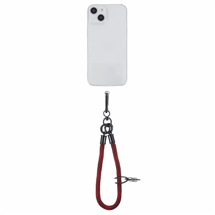 8mm 30cm S-Texture Hand Wrist Strap Short Lanyard Strap with Patch for Mobile Phone Keys Camera