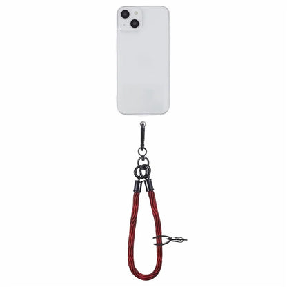 8mm 30cm S-Texture Hand Wrist Strap Short Lanyard Strap with Patch for Mobile Phone Keys Camera