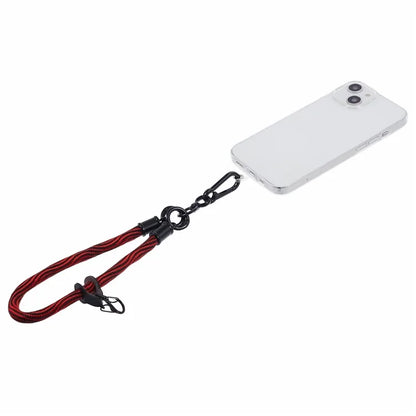 8mm 30cm S-Texture Hand Wrist Strap Short Lanyard Strap with Patch for Mobile Phone Keys Camera
