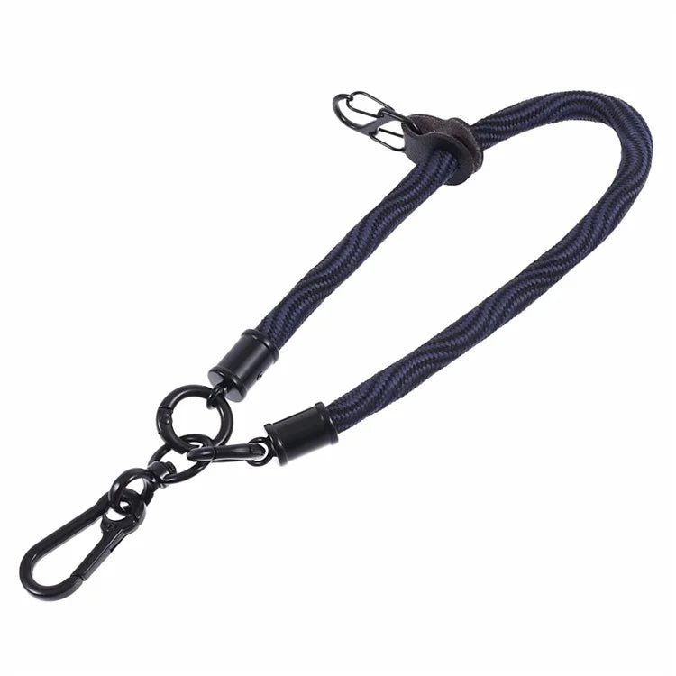 8mm 30cm S-Texture Hand Wrist Strap Short Lanyard Strap with Patch for Mobile Phone Keys Camera
