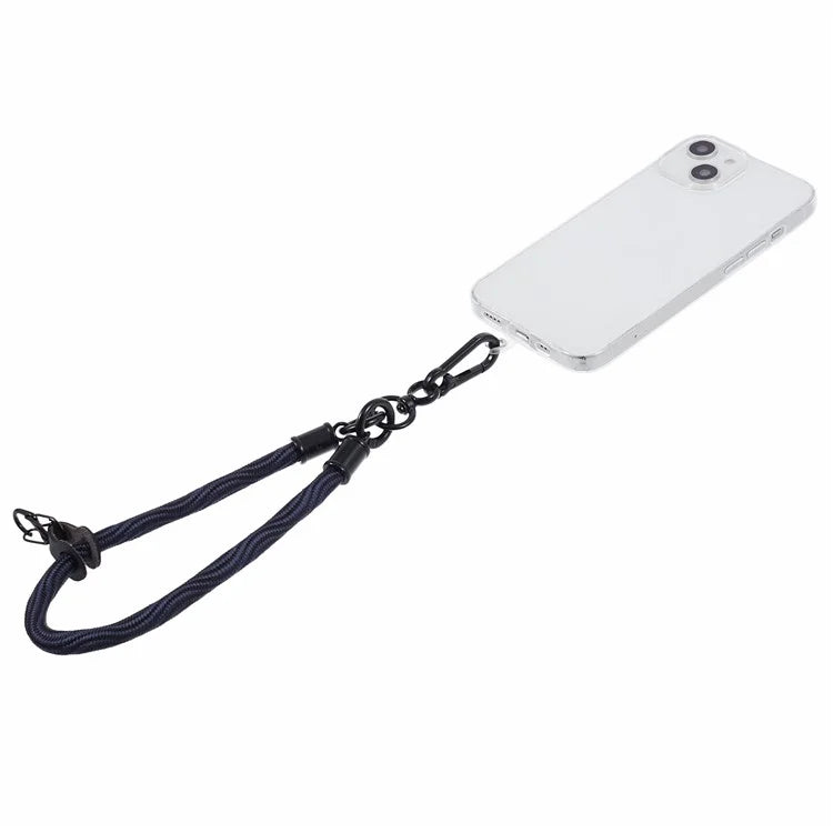 8mm 30cm S-Texture Hand Wrist Strap Short Lanyard Strap with Patch for Mobile Phone Keys Camera