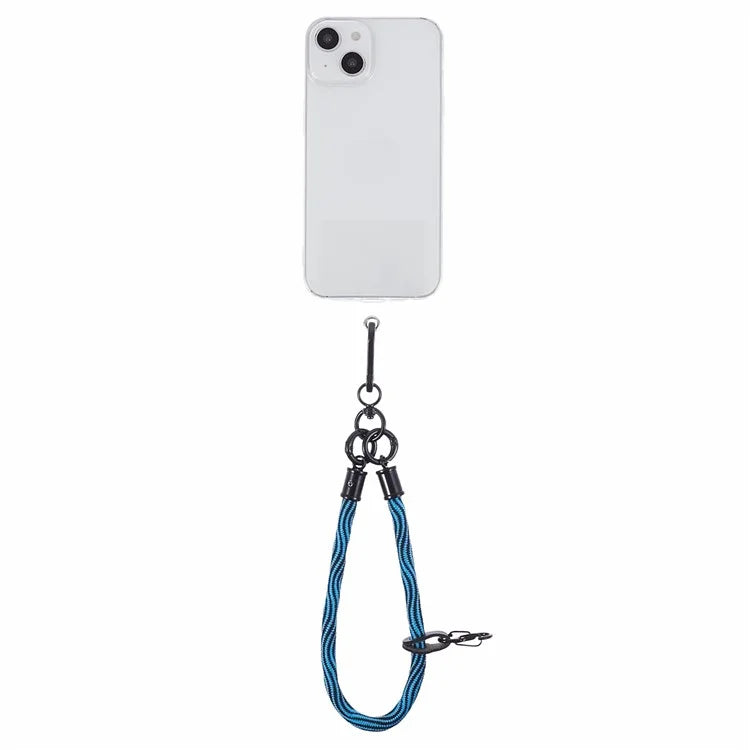 8mm 30cm S-Texture Hand Wrist Strap Short Lanyard Strap with Patch for Mobile Phone Keys Camera