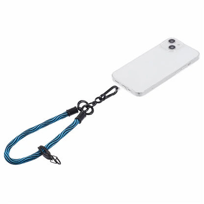 8mm 30cm S-Texture Hand Wrist Strap Short Lanyard Strap with Patch for Mobile Phone Keys Camera