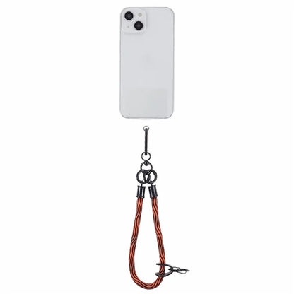 8mm 30cm S-Texture Hand Wrist Strap Short Lanyard Strap with Patch for Mobile Phone Keys Camera