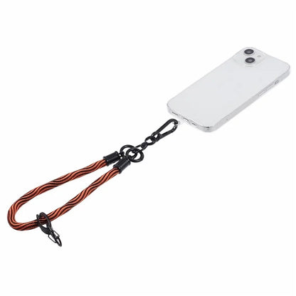8mm 30cm S-Texture Hand Wrist Strap Short Lanyard Strap with Patch for Mobile Phone Keys Camera